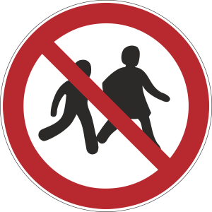 Verbotsaufkleber